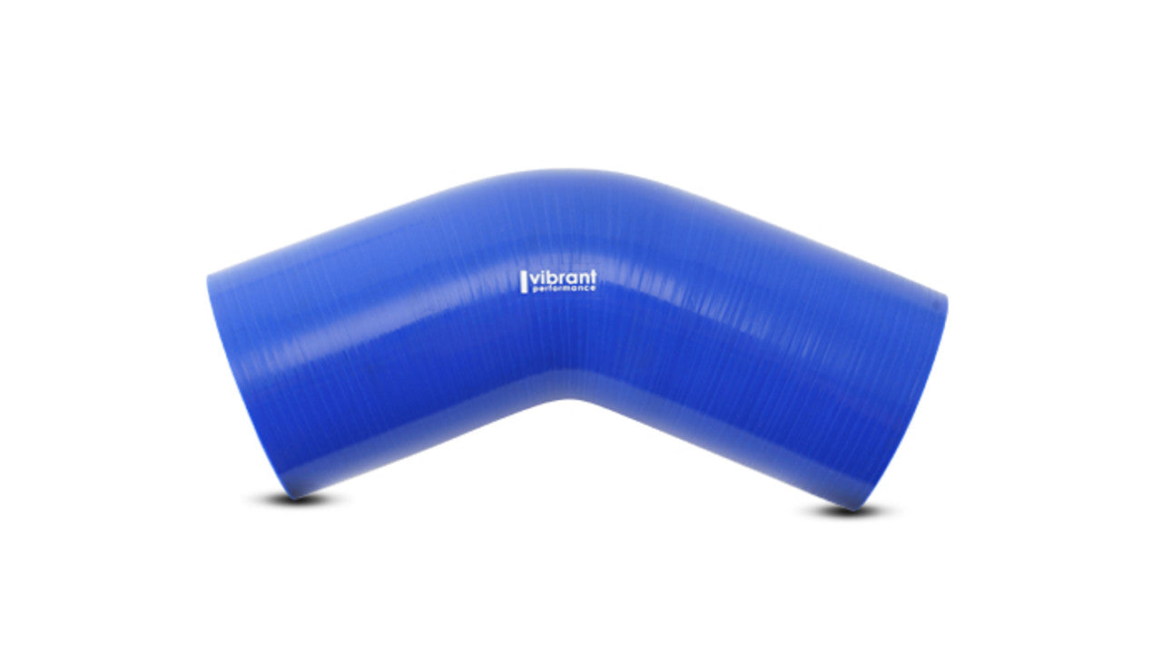 Vibrant 45 Degree Silicone Hose, 3.25" I.D. x 4.00" Leg Length - Blue  - 2757B